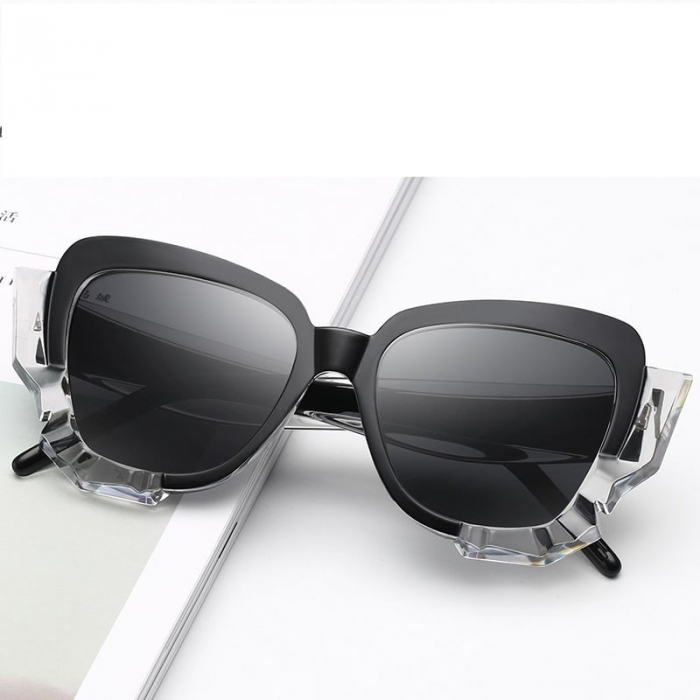 Ochelari de soare dama cat eye AVAMSI XFT-CT1712, Polarizati, Negru [5]