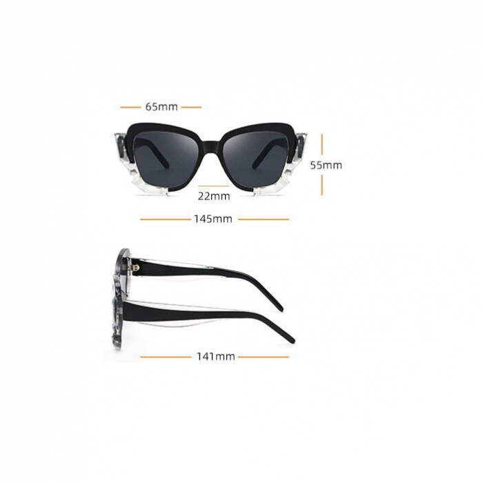 Ochelari de soare dama cat eye AVAMSI XFT-CT1712, Polarizati, Negru [3]