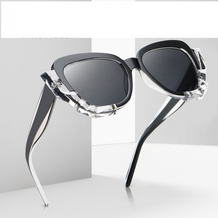 Ochelari de soare dama cat eye AVAMSI XFT-CT1712, Polarizati, Negru [4]
