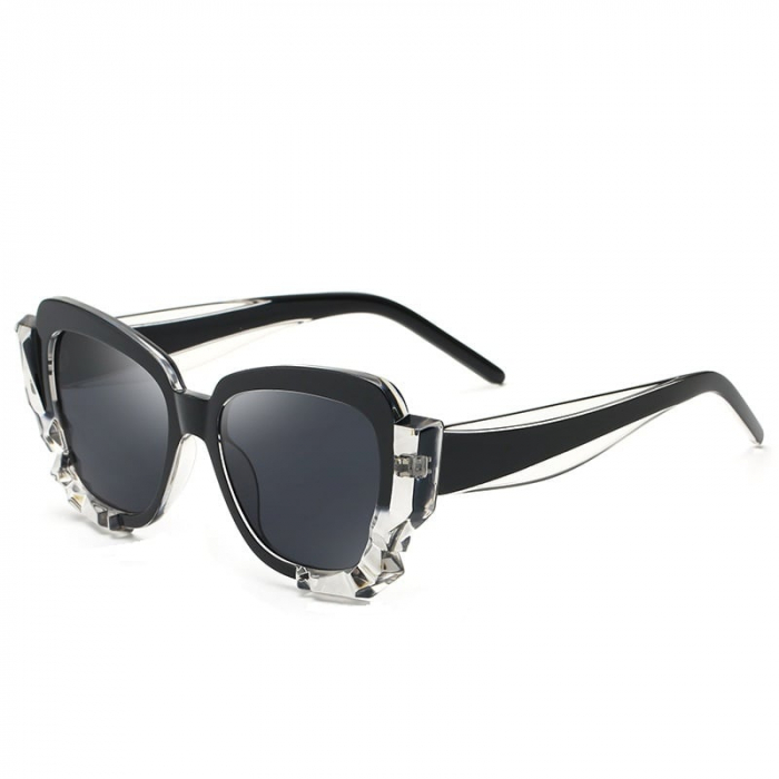 Ochelari de soare dama cat eye AVAMSI XFT-CT1712, Polarizati, Negru [1]