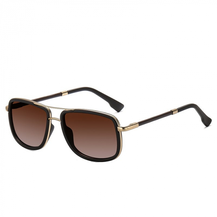 Ochelari de soare Henry XFT-C1777 Aviator, Polarizati, Maro [1]
