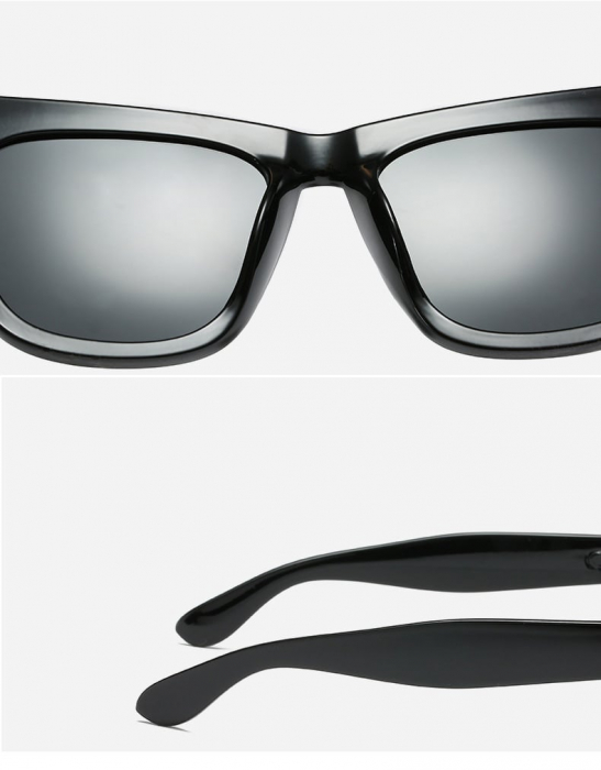 Ochelari de soare unisex AVAMSI 2407 Wayfarer, Polarizati, Negru [4]