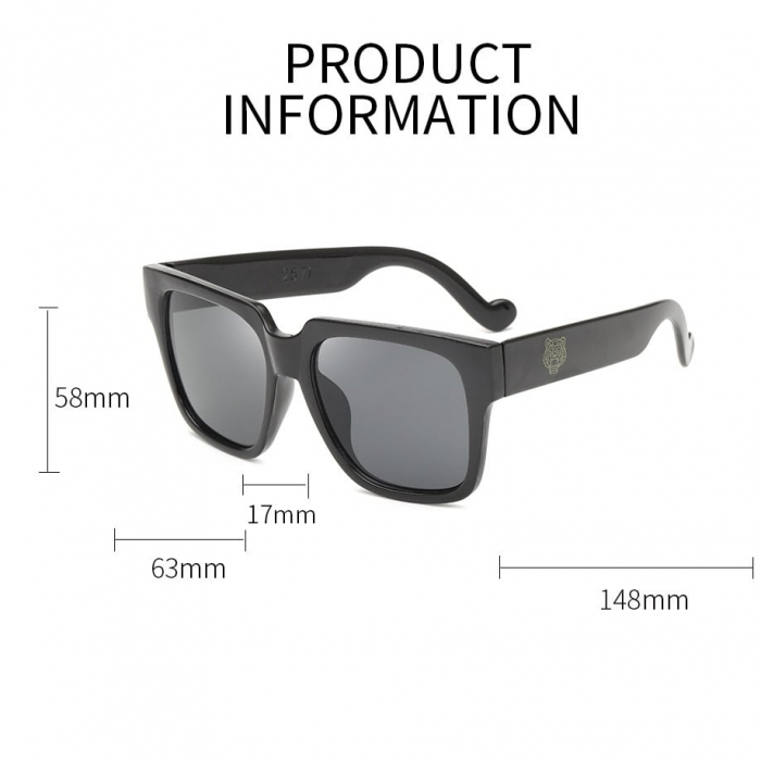 Ochelari de soare unisex AVAMSI 2571 Wayfarer, Negru [2]