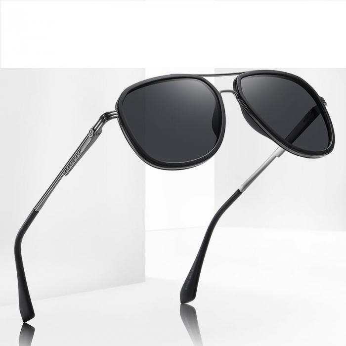 Ochelari de soare unisex AVAMSI XFT-C1770 Aviator, Polarizati, Negru [5]