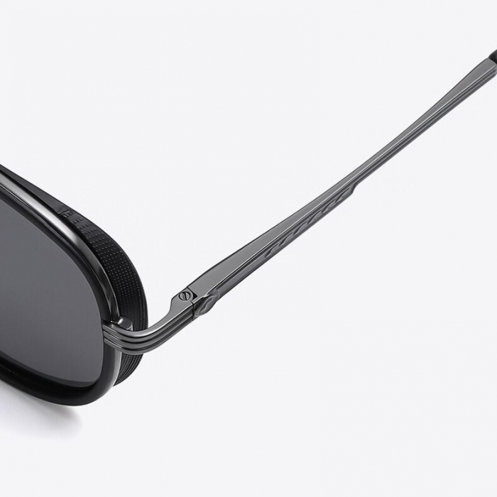 Ochelari de soare unisex AVAMSI XFT-C1788 Aviator, Polarizati, Negru [3]