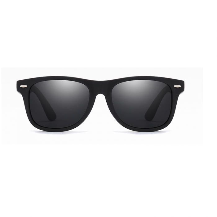 Ochelari de soare unisex Polarizati,Protectie UV,  Jonas Wayfarer, Negru [1]