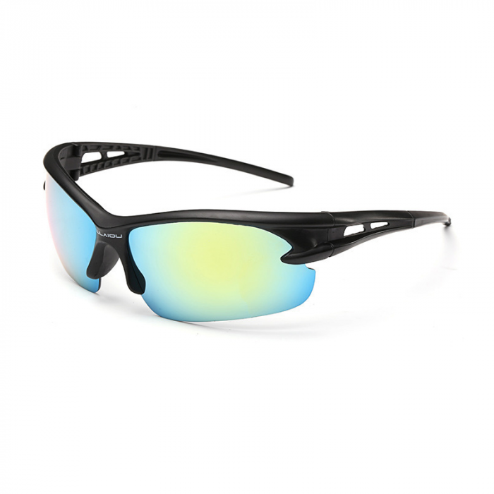 Ochelari de soare unisex, Protectie UV, Roger 3106 Sport,Ciclism, Negru-Albastru [1]