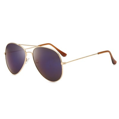 Ochelari de soare unisex, Sondre, 2551 Aviator, Polarizati, Negru-Auriu [5]