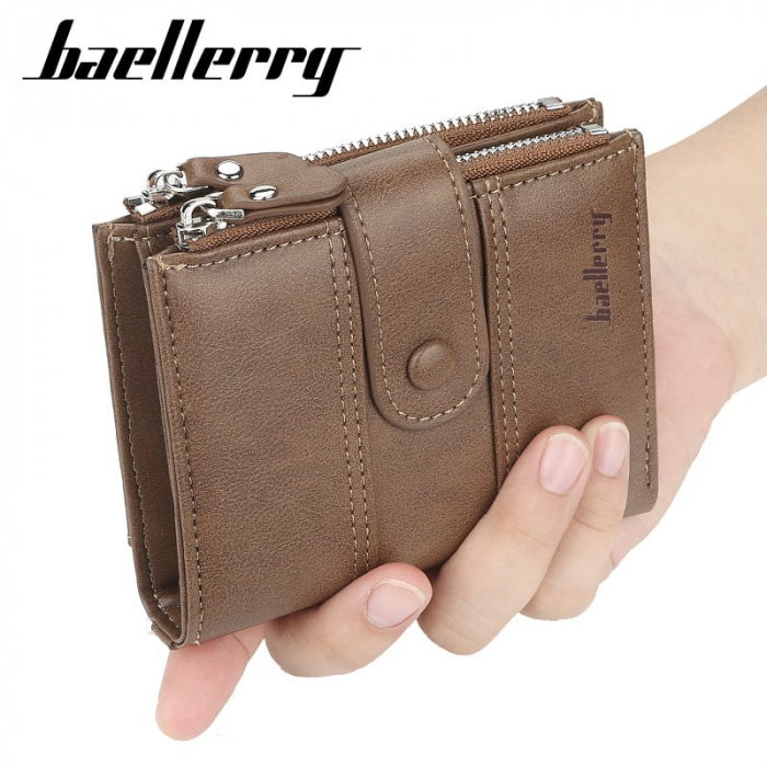 Portofel Barbati, Baellerry, ZX-D3215, Negru, 12x10x2 cm [2]