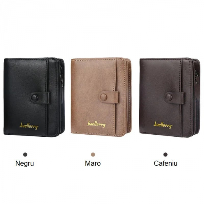Portofel Barbati, Baellerry, ZX-D9153, 12x9.5x3.5 cm [3]