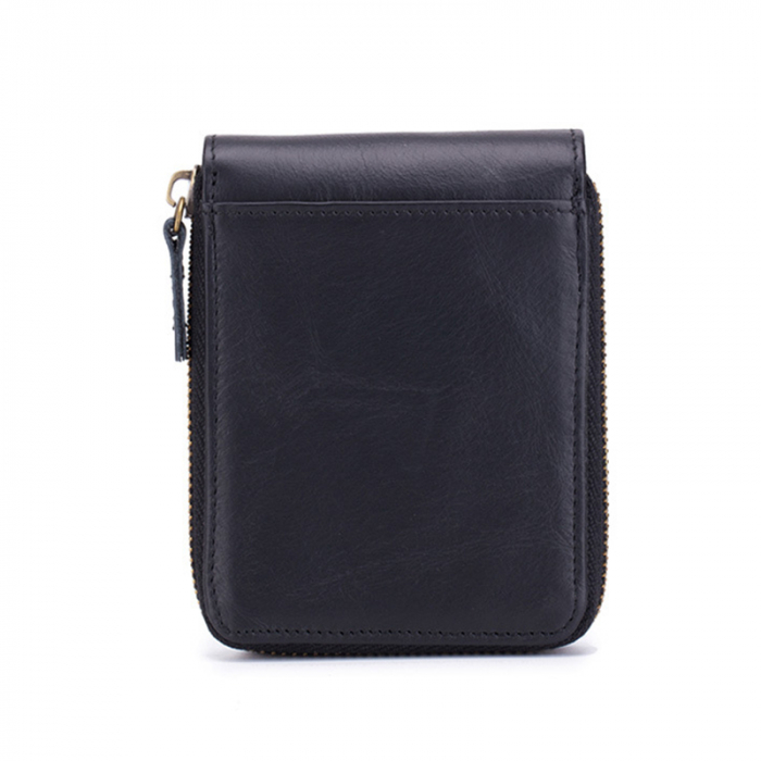 Portofel Barbati, Bullcaptain, BC-029, 11.5x9.5x2.5 cm Piele naturala [5]