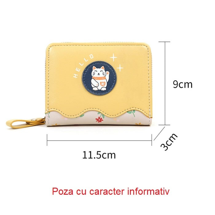 Portofel Dama, AVAMSI, DN-1033, Roz, 11.5x9x3cm [7]