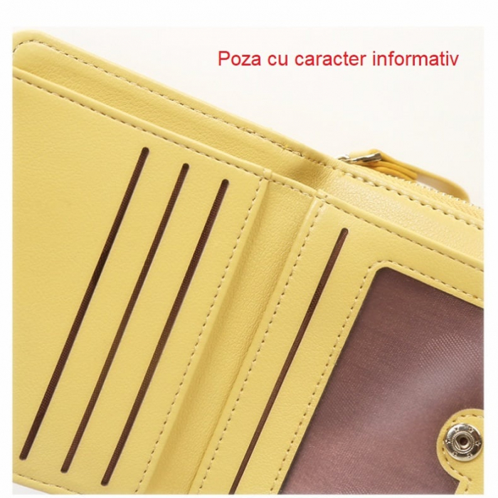 Portofel Dama, AVAMSI, DN-1033, Roz, 11.5x9x3cm [4]