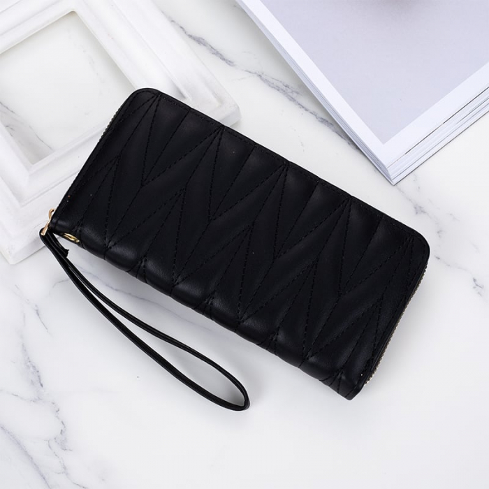 Portofel Dama, AVAMSI, KXM-C079-120, Negru, 19x10x2.5 cm [3]