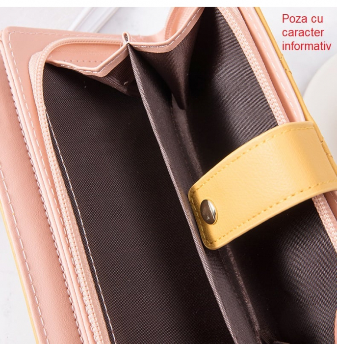 Portofel Dama, AVAMSI, KXM-C102-92, Negru, 19x9.5x2.5 cm [8]