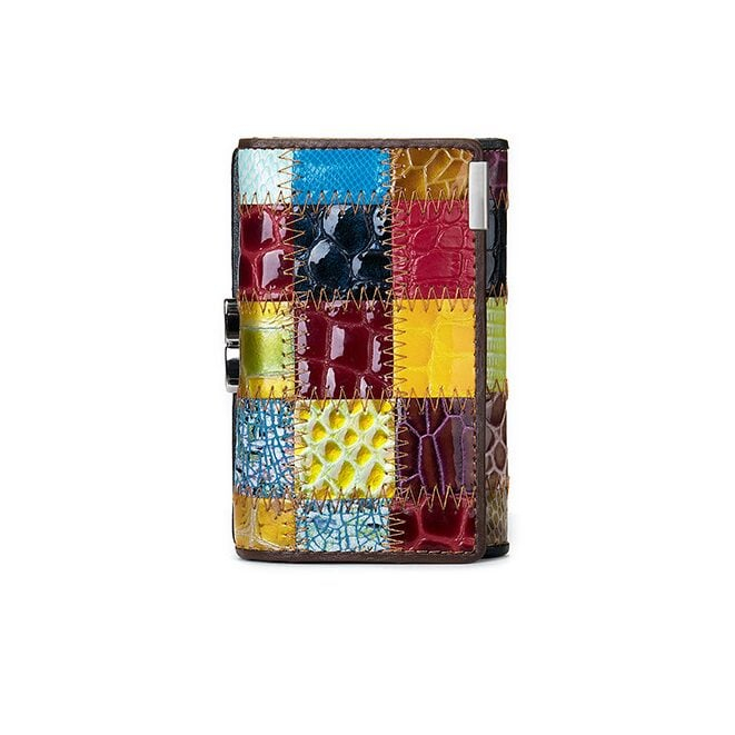 Portofel Dama, AVAMSI, WST-517 Multicolor, Piele naturala, 12.5X8X2 cm [4]