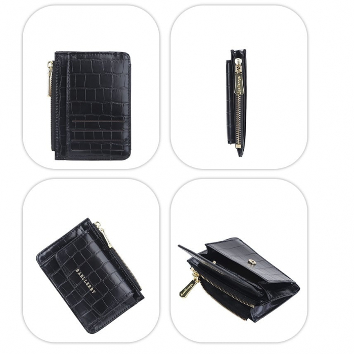 Portofel Dama, Baellerry, ZX-083, Negru, 12x8x2 cm [3]