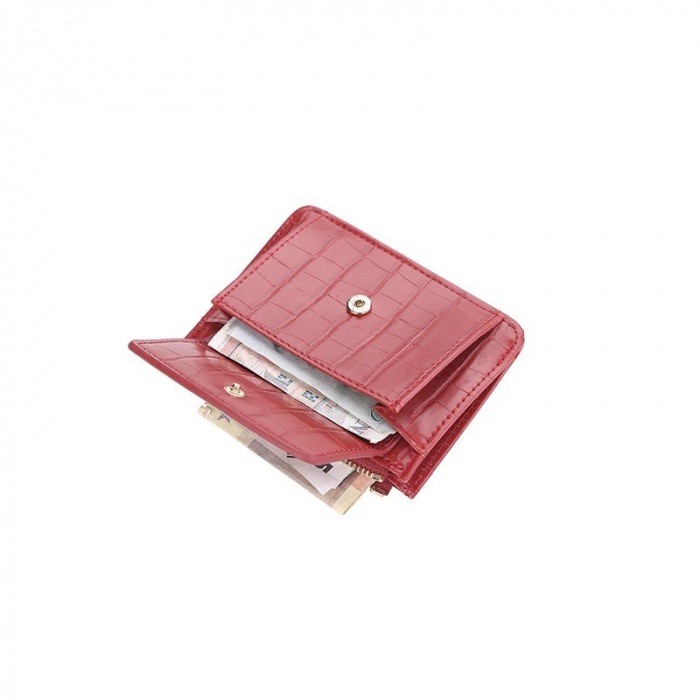 Portofel Dama, Baellerry, ZX-083, Rosu, 12x8x2 cm [10]