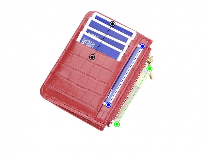 Portofel Dama, Baellerry, ZX-083, Rosu, 12x8x2 cm [5]