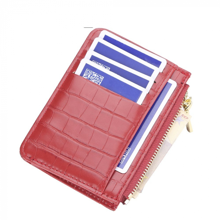 Portofel Dama, Baellerry, ZX-083, Rosu, 12x8x2 cm [9]