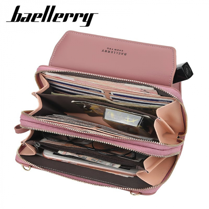 Portofel dama BAELLERRY, ZX-N0109, Rosu, 20x11x6 cm [5]