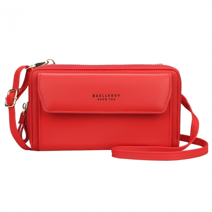Portofel dama BAELLERRY, ZX-N0109, Rosu, 20x11x6 cm [1]