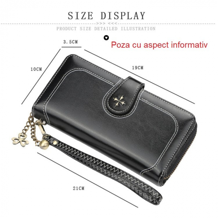 Portofel dama, BAELLERRY, ZX-N1813, 19x10x3.5 cm [4]