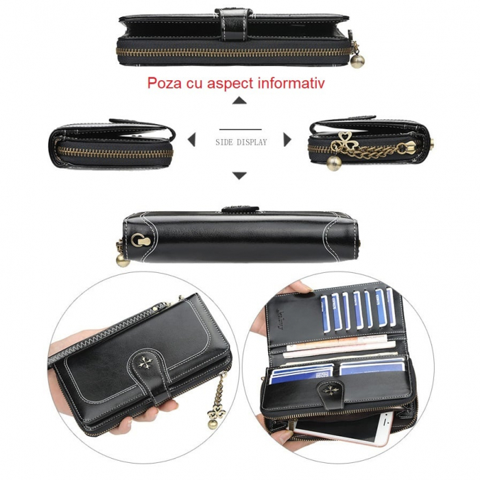 Portofel dama, BAELLERRY, ZX-N1813, 19x10x3.5 cm [3]