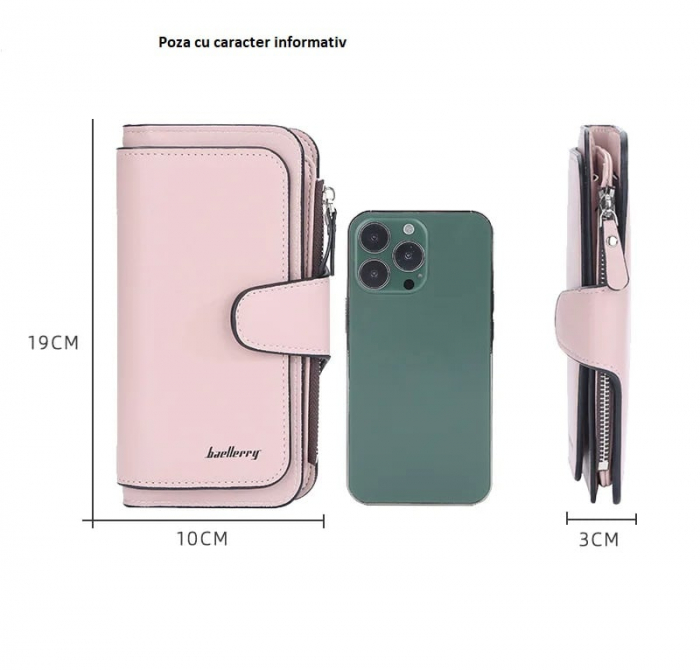 Portofel Dama, Baellerry, ZX-N2345 , 18.8x10.5x1.8 cm [2]