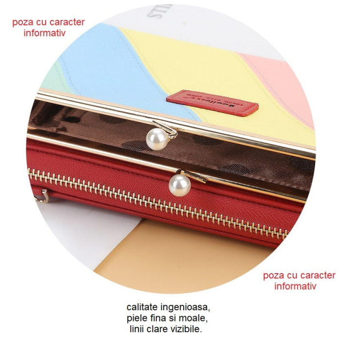 Portofel Dama, Baellerry, ZX-N8586, multicolor-Negru, 20x11x5 cm [2]
