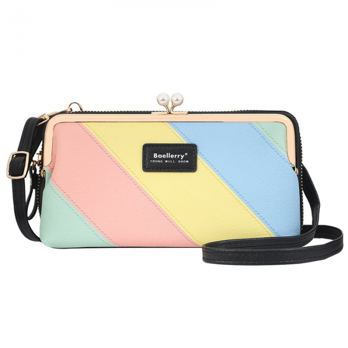 Portofel Dama, Baellerry, ZX-N8586, multicolor-Negru, 20x11x5 cm [1]