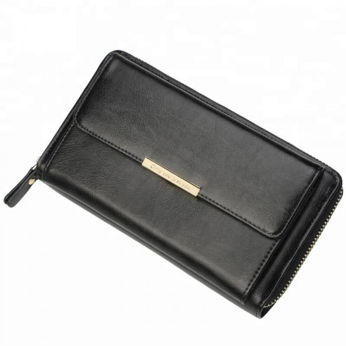 Portofel Dama, Ebba, 8637, Negru, 21X11x4.5cm [1]
