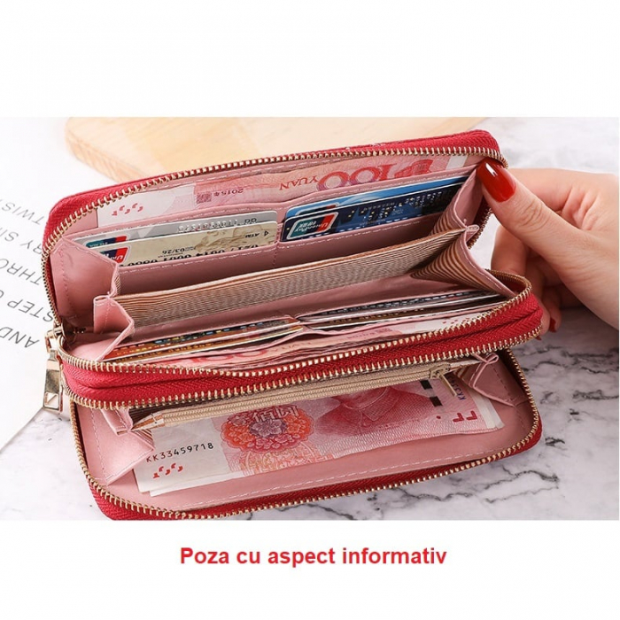 Portofel Dama, FASHION, KXM-C255-18, 19x9.5x4 cm [3]