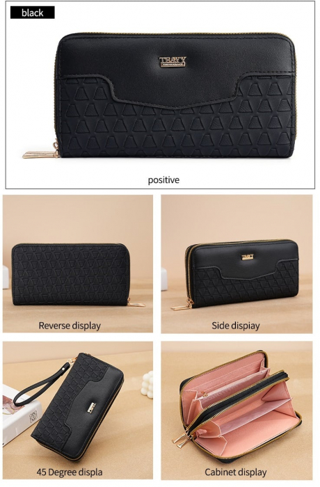 Portofel Dama, Lina, 5029, Negru, 20X10.5x4.5 cm [3]