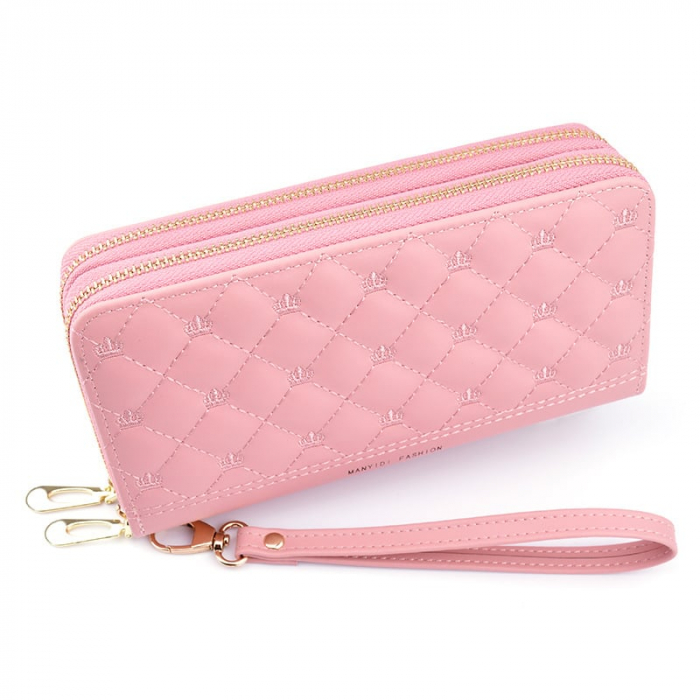 Portofel Dama, Manydi Fashion, 1696, Roz, 19.5x9.5x4 cm [5]