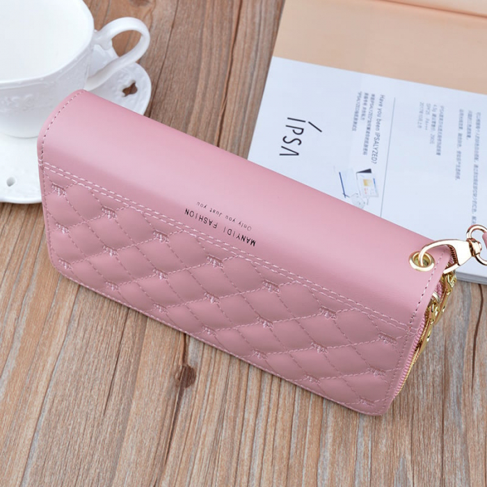 Portofel Dama, Manydi Fashion, 1696, Roz, 19.5x9.5x4 cm [3]