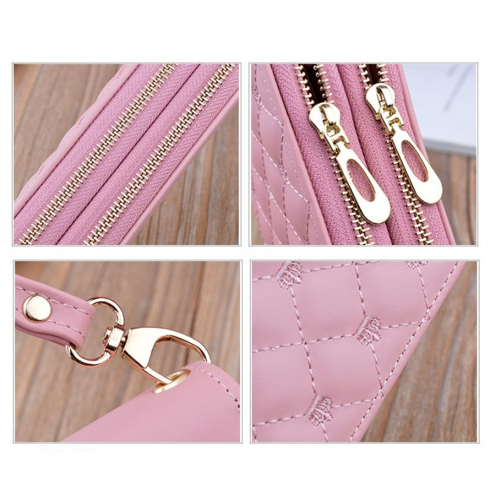 Portofel Dama, Manydi Fashion, 1696, Roz, 19.5x9.5x4 cm [6]