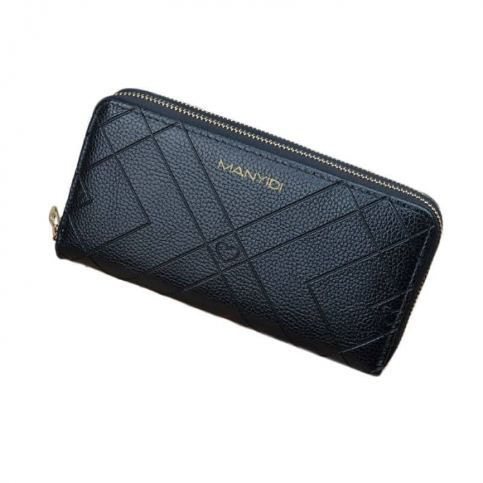 Portofel Dama, MANYDI, TQ-S-140, Negru, 19.5x9.5x4 cm [1]