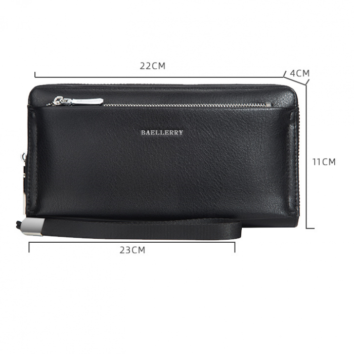 Portofel Unisex Baellerry, PD725, Negru, 22x11x4 cm [3]