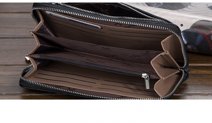 Portofel Unisex Baellerry, PD725, Negru, 22x11x4 cm [2]