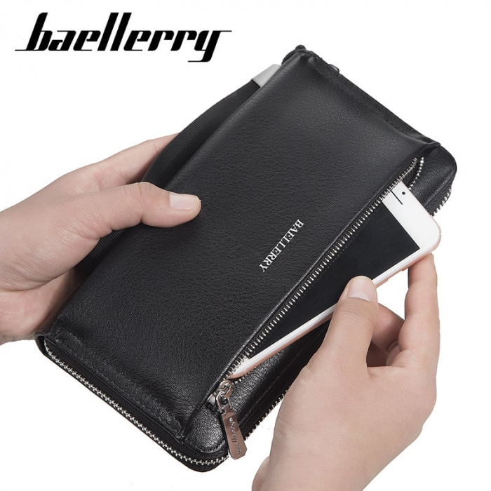 Portofel Unisex Baellerry, PD725, Negru, 22x11x4 cm [4]