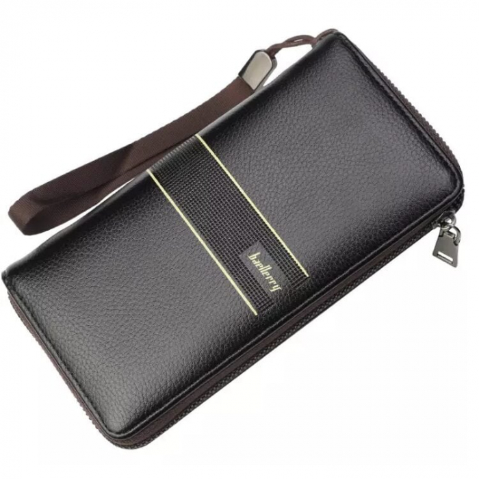 Portofel Unisex, Dama, Barbati, Baellerry, ZX-S6088, Maro, 20x10x2 cm [1]