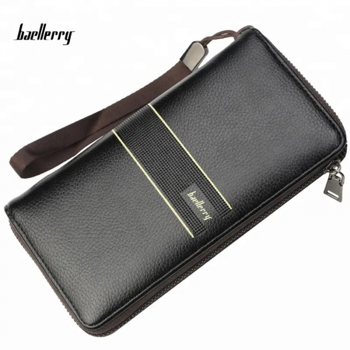 Portofel Unisex, Dama, Barbati, Baellerry, ZX-S6088, Negru, 20x10x2 cm [1]