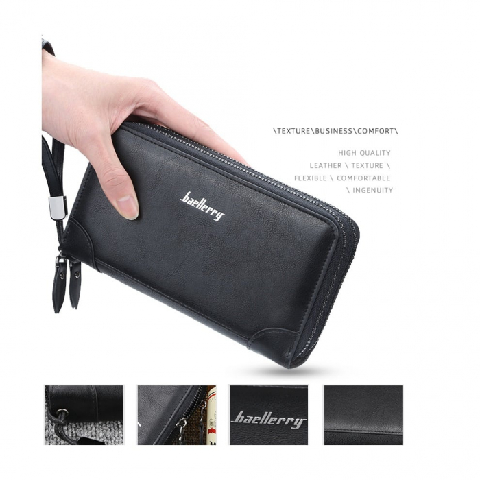 Portofel Unisex, Dama, Barbati, Baellerry, ZX-S6702, 21x11x4 cm [5]