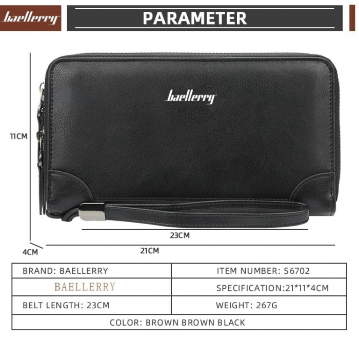 Portofel Unisex, Dama, Barbati, Baellerry, ZX-S6702, 21x11x4 cm [9]