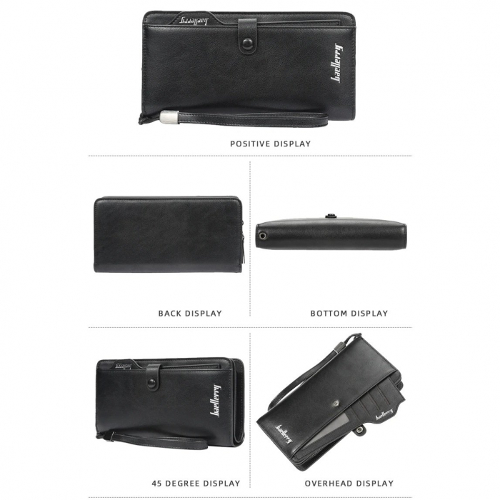 Portofel Unisex, Dama, Barbati, Baellerry, ZX-S6703, 20x10x3 cm [3]