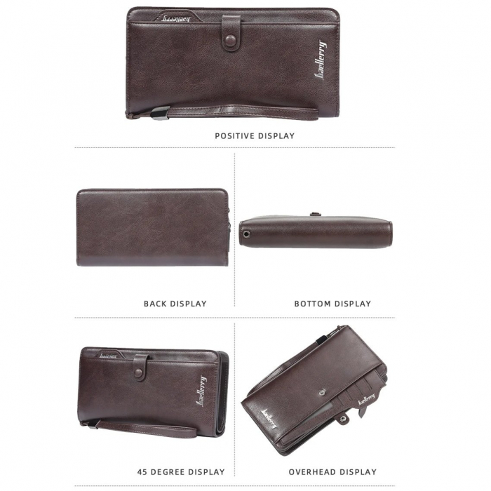 Portofel Unisex, Dama, Barbati, Baellerry, ZX-S6703, 20x10x3 cm [2]