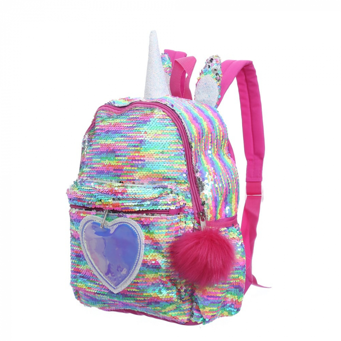 Rucsac copii, elevi, dama, AVAMSI, SMS-DJS pentru copii, 34X24X10 cm [4]