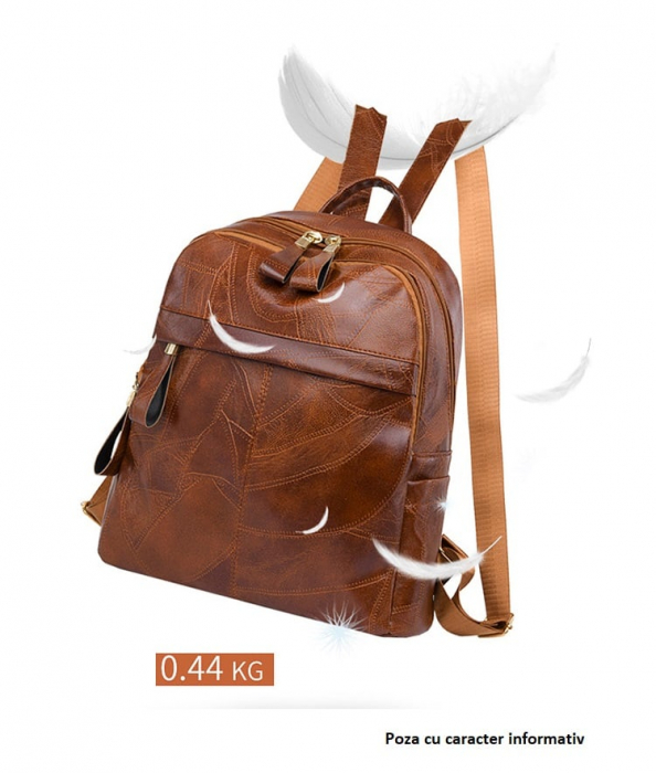 Rucsac dama, Ambrosia, 5018, Negru 34x32x12 cm [5]