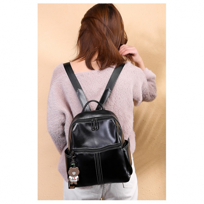 Rucsac dama, AVAMSI, 3191, Negru, 30x25x11 cm [6]